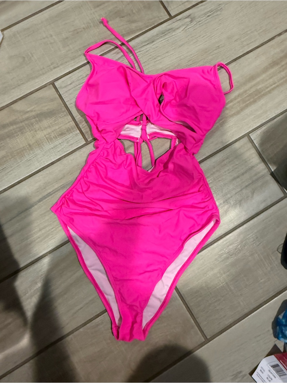 Women’s Hot Pink One-Piece Swim Suit size medium NWOT
